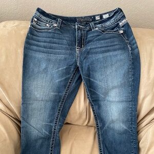 Miss Me Womens Crop Jeans